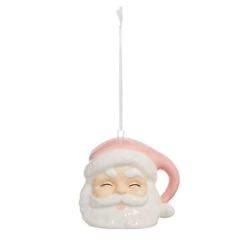 Santa Claus Ornament, Pink