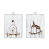 Glass Church Ornament, 2 Style Options -Christmas Decoration 4324579