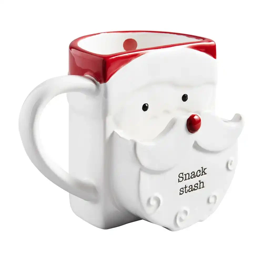 Santa Clause "Snack Stash" & Cookie Pocket Mug By Mud Pie 3 Santa Clause "Snack Stash" & Cookie Pocket Mug By Mud Pie