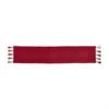 90" Red Ponchaa Table Runner With Tassel Ends By Mud Pie -Christmas Decoration 43900082R