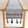 90" Blue Ponchaa Table Runner By Mud Pie -Christmas Decoration 43900114b 3