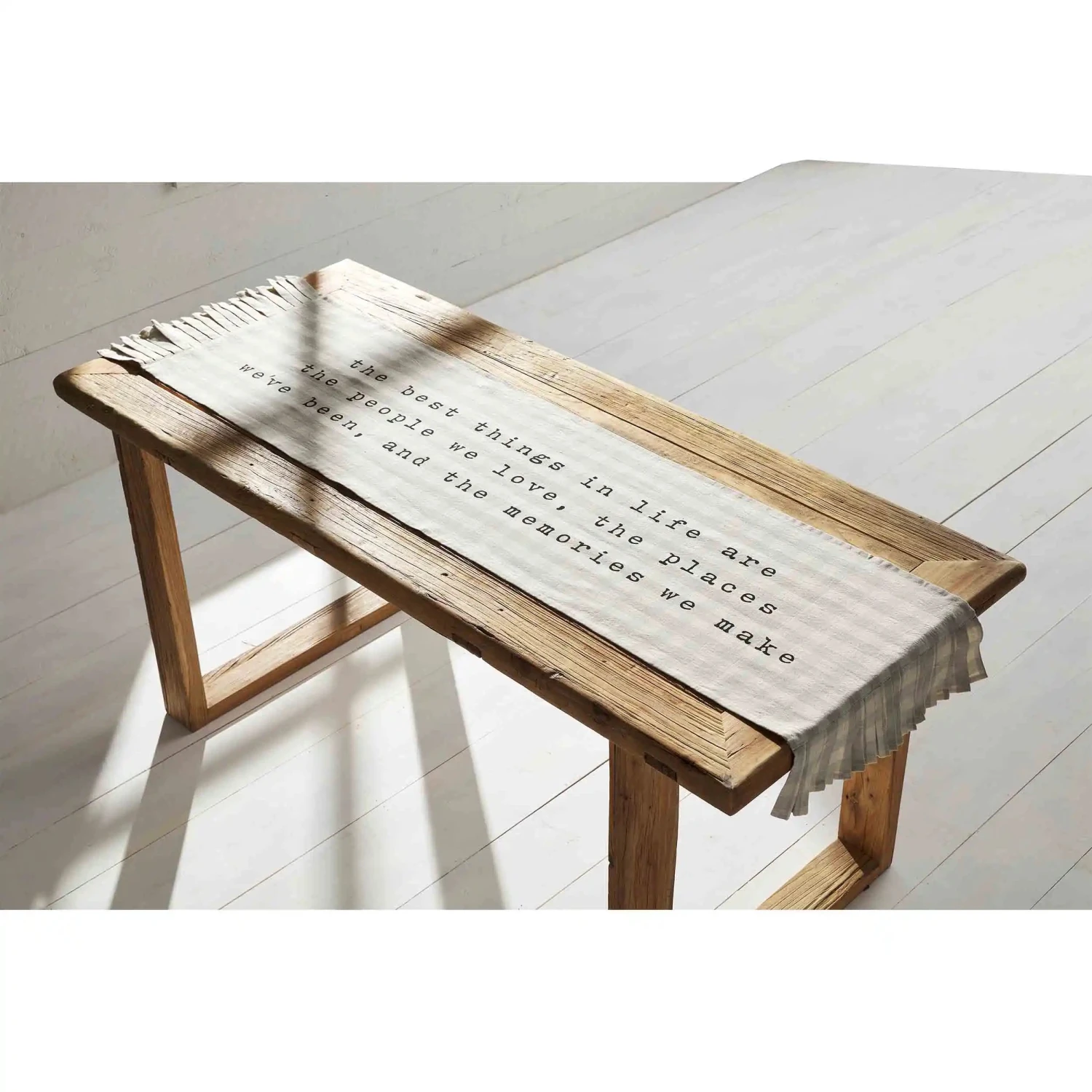 "The Best Things In Life ..." Plaid Ruffle Table Runner By Mud Pie 3 "The Best Things In Life ..." Plaid Ruffle Table Runner By Mud Pie