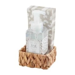 Leopard Animal Print Soap & Guest Towel 3-Piece Basket Set By Mud Pie