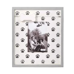 Paw Print & Bone Pet Dog Picture Frame By Mud Pie