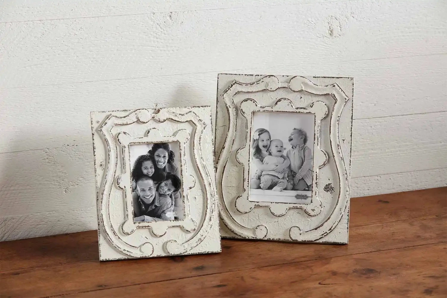 Antiqued Crest Picture Frame, 2 Size Options By Mud Pie 6 Antiqued Crest Picture Frame, 2 Size Options By Mud Pie - Image 4