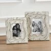 Antiqued Crest Picture Frame, 2 Size Options By Mud Pie -Christmas Decoration 46900398l 2