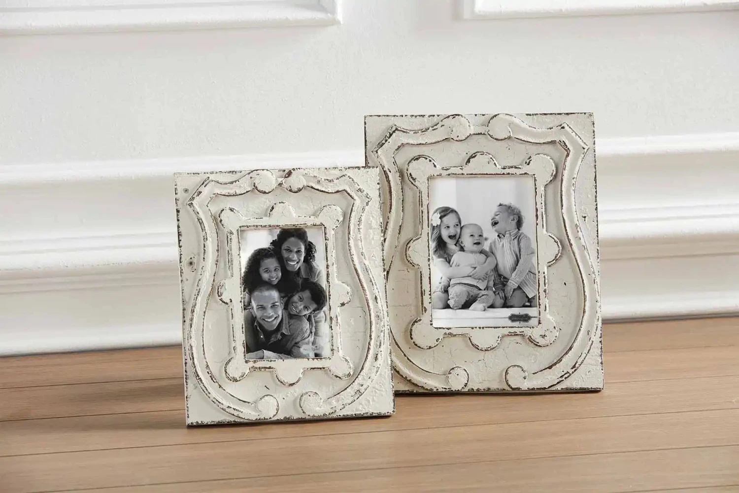 Antiqued Crest Picture Frame, 2 Size Options By Mud Pie 3 Antiqued Crest Picture Frame, 2 Size Options By Mud Pie
