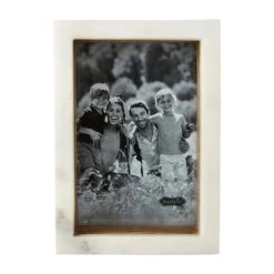 Marble Block Picture Frame, 2 Size Options By Mud Pie -Christmas Decoration 46900400s