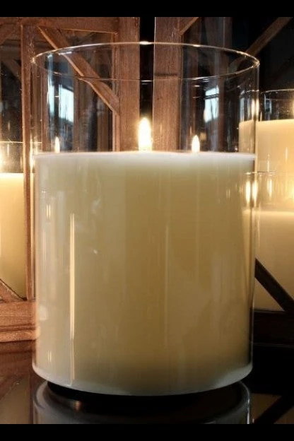 Radiance LED Poured Candle, Simply Ivory, 6” Dia X 9.8” T 3 Radiance LED Poured Candle, Simply Ivory, 6” Dia X 9.8” T