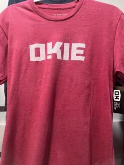 The Okie Brand T-Shirt, Classic OKIE, Red, Multiple Size Options