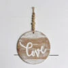 "Love" Beaded Pendant