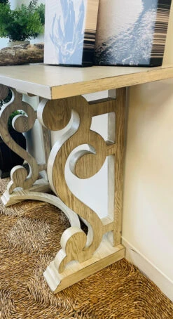 Writing Desk Console Antiqued White Wash 42" -Christmas Decoration 55646TT White End Lifestyle 86236.1622664300