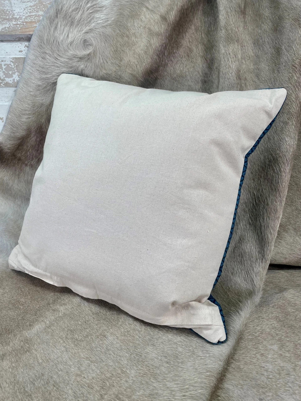 Toss Pillow Zig Zag Woven Teal Black 20" X 20" 8 Toss Pillow Zig Zag Woven Teal Black 20" X 20" - Image 6