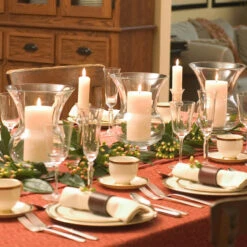 Root Unscented Timberline Collenettes Dinner Candles, 7-Inch Tall, Box Of 4, Ivory -Christmas Decoration 59717AI 4 41319.1696356369