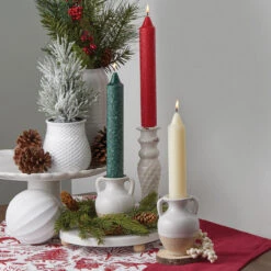 Root Candles 59768 Unscented Timberline Collenette 7-Inch Dinner Candles, 4-Count, Red -Christmas Decoration 59717AI 5 60301.1696358778