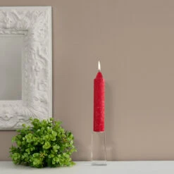 Root Candles 59768 Unscented Timberline Collenette 7-Inch Dinner Candles, 4-Count, Red -Christmas Decoration 59768AI 3 41561.1696358779