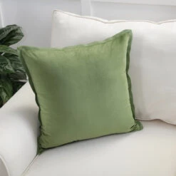Indoor Velvet Flange Loden Green 18-Inch Throw Pillow -Christmas Decoration 615776BPP 4 56823.1696531632