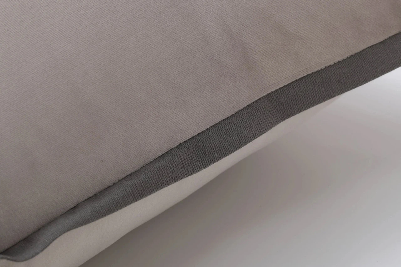 Indoor Velvet Flange Light Gray Rectangular Throw Pillow 5 Indoor Velvet Flange Light Gray Rectangular Throw Pillow - Image 3