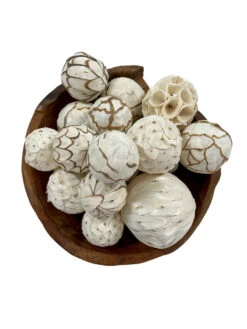 Mixed Texture Orbs Carton Large 15pc Natural -Christmas Decoration 62330 3 51177.1675718119