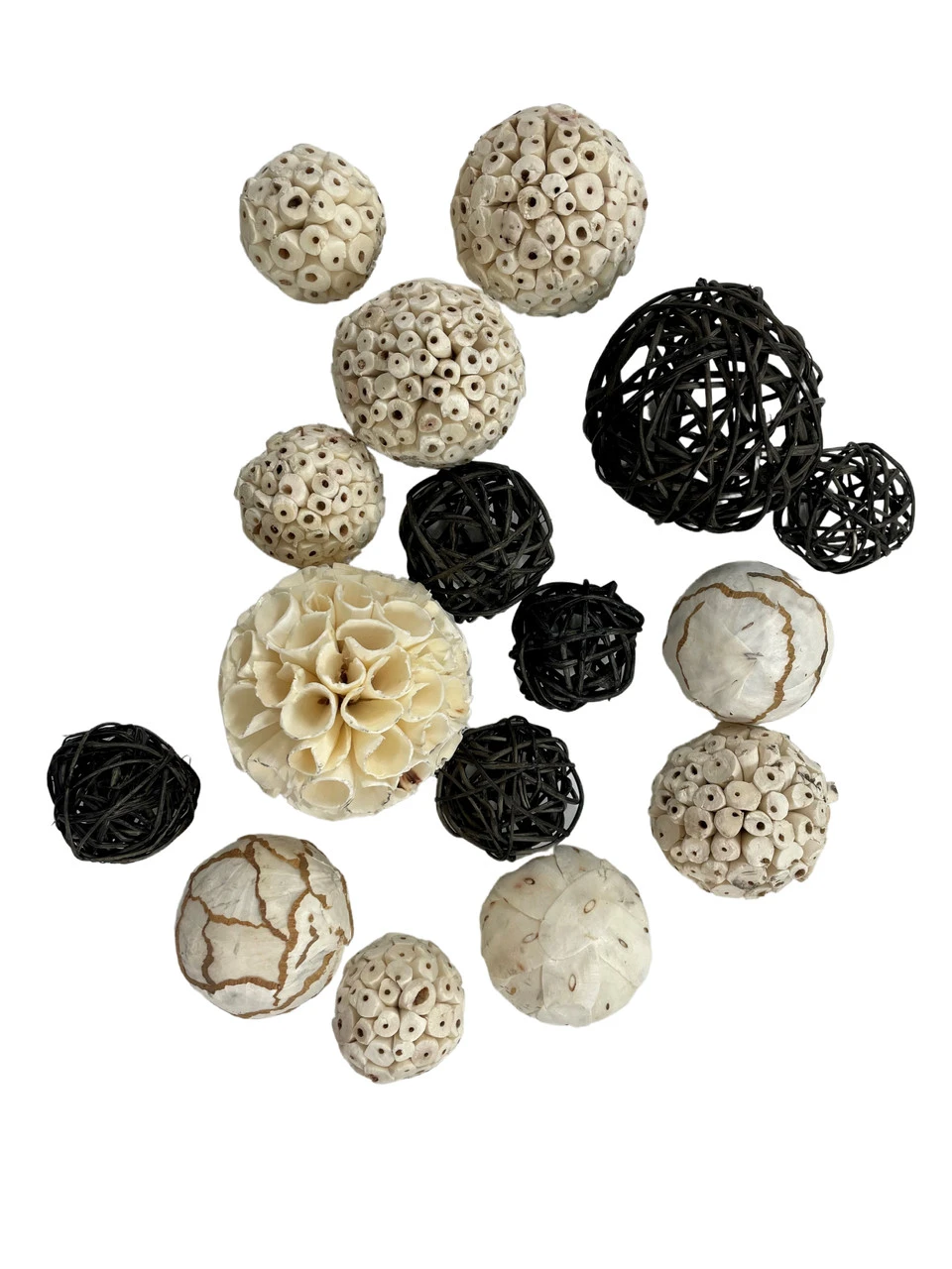 Mixed Texture Orbs Carton Large 15pc Black 4 Mixed Texture Orbs Carton Large 15pc Black - Image 2