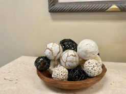 Mixed Texture Orbs Carton Large 15pc Black 10 Mixed Texture Orbs Carton Large 15pc Black -Christmas Decoration 62331 4 69393.1675718396