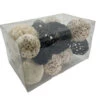 Mixed Texture Orbs Carton Large 15pc Black -Christmas Decoration 62331 Main on white 76958.1675718396