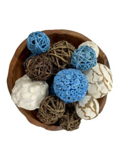 Mixed Texture Orbs Carton Large 15pc Blue -Christmas Decoration 62332 3 02870.1675718622