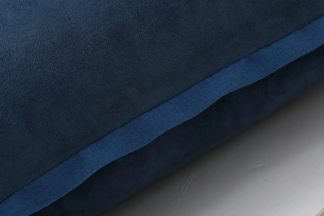 Indoor Velvet Flange Navy 18-Inch Throw Pillow 4 Indoor Velvet Flange Navy 18-Inch Throw Pillow - Image 2