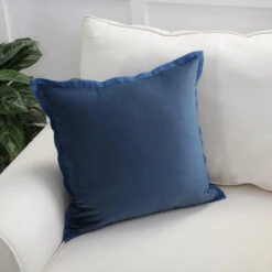 Indoor Velvet Flange Navy 18-Inch Throw Pillow 10 Indoor Velvet Flange Navy 18-Inch Throw Pillow -Christmas Decoration 630434BPP 3 79988.1696536535