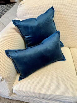 Indoor Velvet Flange Navy 18-Inch Throw Pillow 11 Indoor Velvet Flange Navy 18-Inch Throw Pillow -Christmas Decoration 630434BPP 4 47777.1696536535