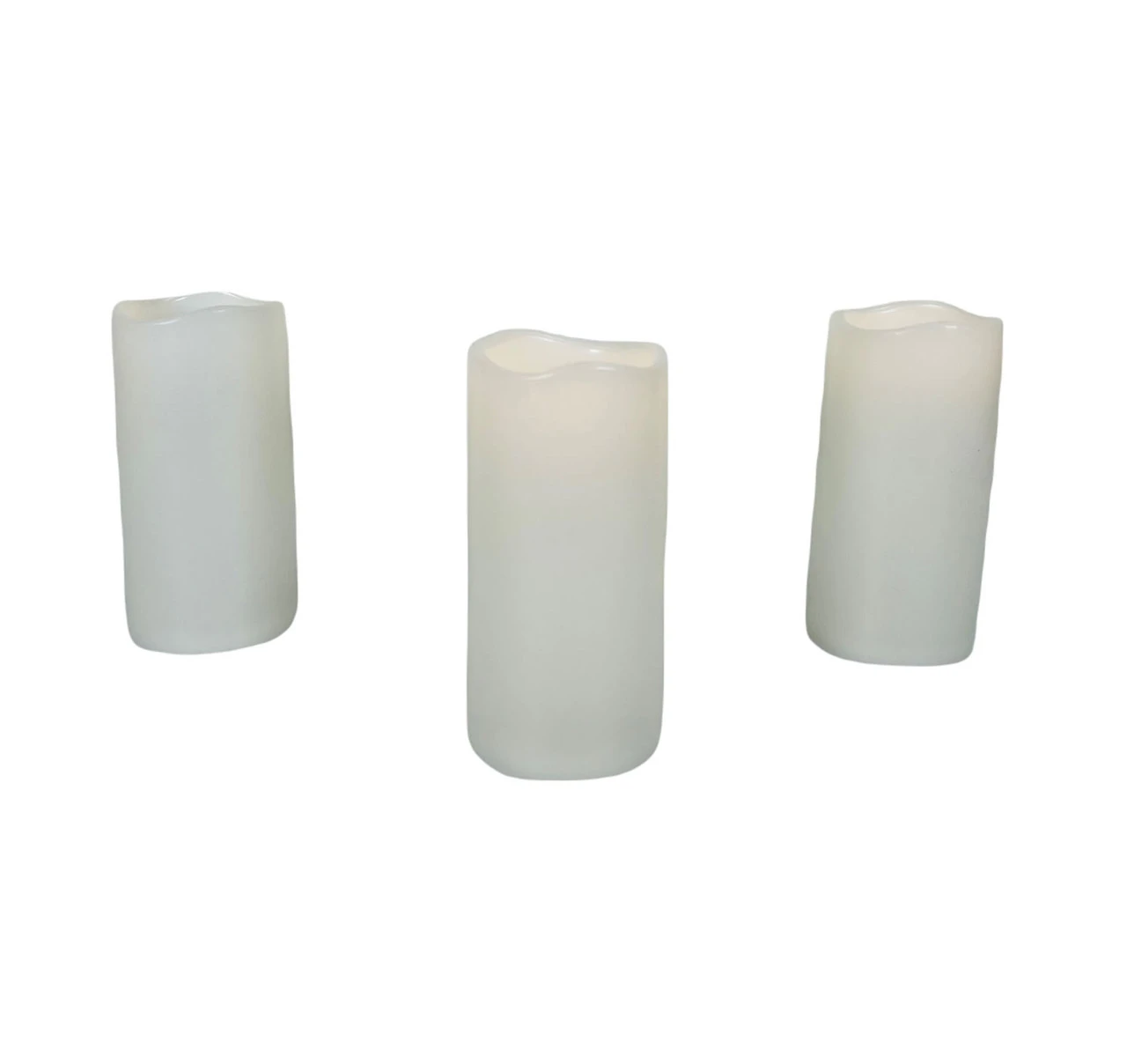 Flameless LED Candles With 6 Hour Timer Indoor/Outdoor 3PC Set 4 Flameless LED Candles With 6 Hour Timer Indoor/Outdoor 3PC Set - Image 2