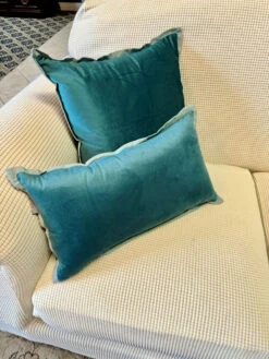 Indoor Velvet Flange Teal Rectangular Throw Pillow 8 Indoor Velvet Flange Teal Rectangular Throw Pillow -Christmas Decoration 697604BPP 2 73309.1696535992