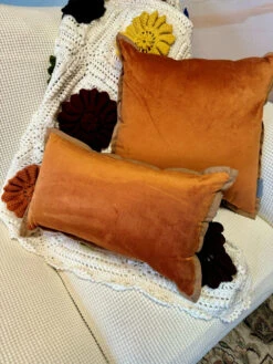 Indoor Velvet Flange Cinnamon Rectangular Throw Pillow -Christmas Decoration 697635BPP 2 29842.1696533731