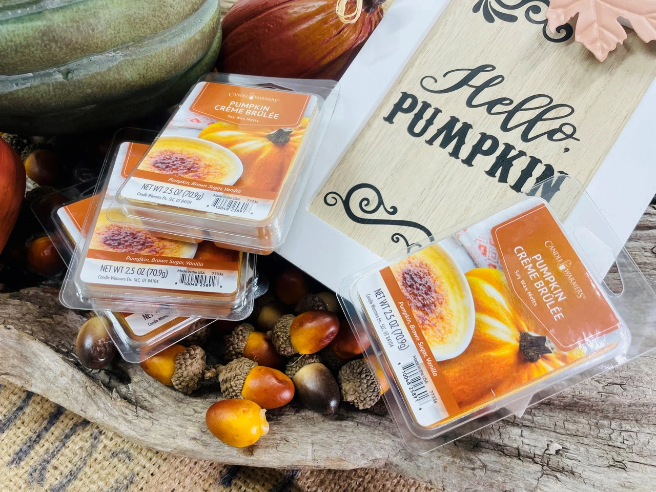 Candle Warmers Soy Wax Melts Pumpkin Creme Brulee Set Of 4 6 Candle Warmers Soy Wax Melts Pumpkin Creme Brulee Set Of 4 - Image 4