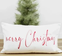 "Merry Christmas" Throw Pillow