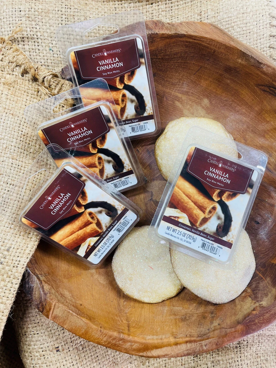 Candle Warmers Soy Wax Melts Vanilla Cinnamon Set Of 4 6 Candle Warmers Soy Wax Melts Vanilla Cinnamon Set Of 4 - Image 4