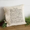 "Silent Night" Tied Slip Cover Pillow -Christmas Decoration 7P6007 lg