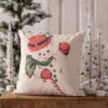 Retro Snowman Pillow -Christmas Decoration 7P6255 lg