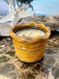 Swan Creek Ruffle Pot Cafe Au Lait -Christmas Decoration 87242 Lifestyle 2 03959.1676925983