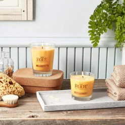 Root Candles 887341 Honeycomb Veriglass Scented Beeswax Blend Candle, Small, Tangerine Lemongrass -Christmas Decoration 887341AI 2 78710.1696363118