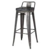Metropolis Low Back Bar Stool, Vintage Black -Christmas Decoration 9300031 240 15454 m 83194.1614181457