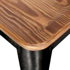 Metropolis Low Back Bar Stool Wood Seat, Black -Christmas Decoration 938537 B 26978 b 19235.1614187393