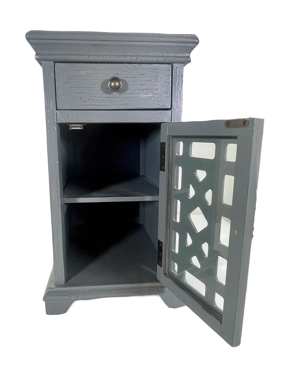 Chairside Storage Table Distressed Gray 6 Chairside Storage Table Distressed Gray - Image 4