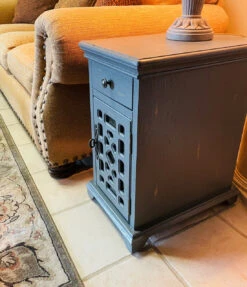 Chairside Storage Table Distressed Gray 12 Chairside Storage Table Distressed Gray -Christmas Decoration 96607 Lifestyle 57388.1619719666