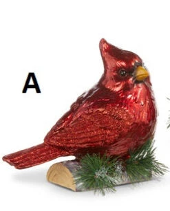 Cardinal Figurine Sitting On Birch Branch, 2 Style Options -Christmas Decoration A 7bfe9fcd 9d30 41a1 98e8 1c22700baff4