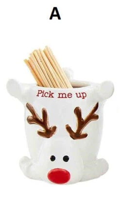 Christmas Character Toothpick Holder, 4 Style Options By Mud Pie -Christmas Decoration A a63fe5ad 3730 4142 abaf 664ceb9bd408