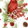 Cardinal In Holly Branches Paper Guest Towel Napkin Pack -Christmas Decoration BF000253 2T
