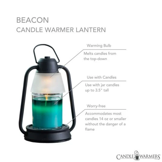 Beacon Candle Warmer Lantern, Black By Candle Warmers Etc 4 Beacon Candle Warmer Lantern, Black By Candle Warmers Etc - Image 2