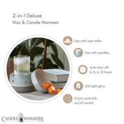 Glazed Concrete 2-In-1 Deluxe Fragrance Wax Melt Warmer By Candle Warmers Etc 9 Glazed Concrete 2-In-1 Deluxe Fragrance Wax Melt Warmer By Candle Warmers Etc -Christmas Decoration DWDCNC specs 86023.1641842619.1280.1280 536x536 1