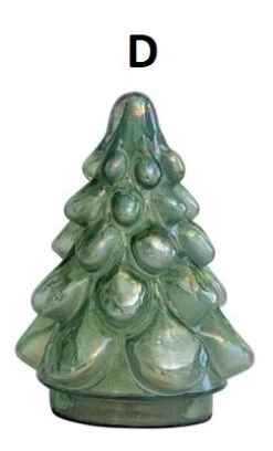 Embossed Mercury Glass Tree, Iridescent, 4 Style Options -Christmas Decoration D cc345662 4a6c 4d6a 9846 f6e2292ba530